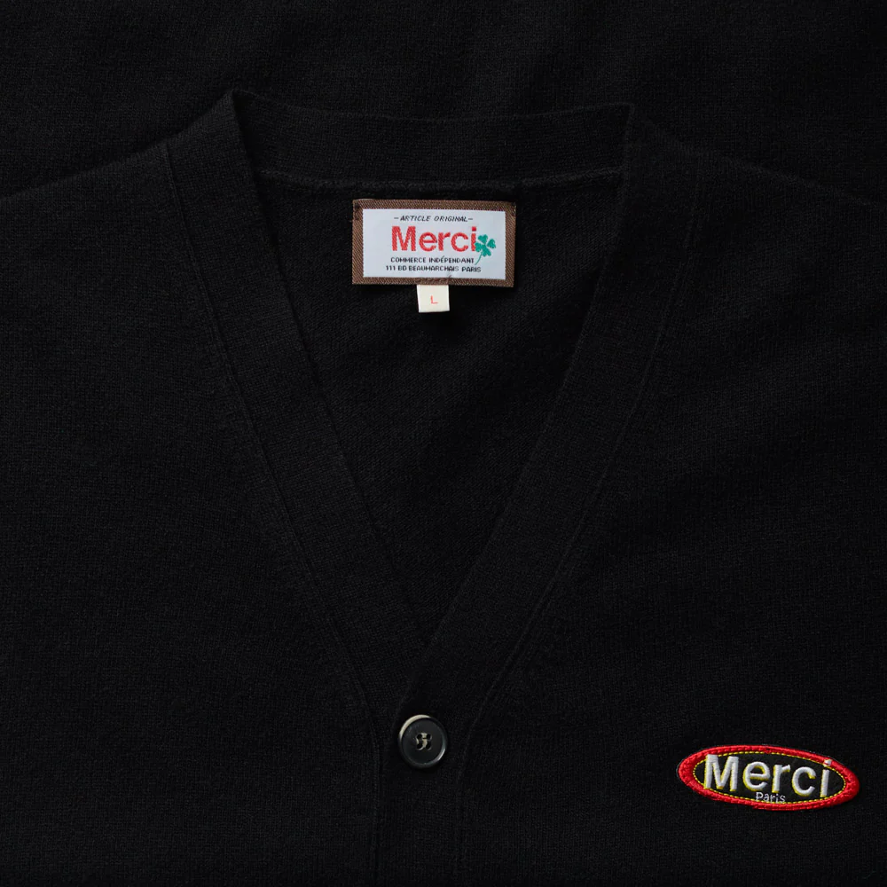 Merci - Cardigan Charlie - Noir - Image 4
