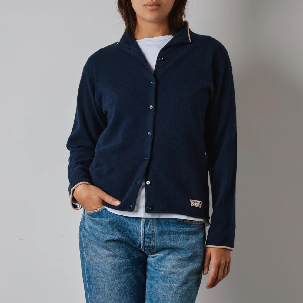 Merci - Gilet Iris - Bleu