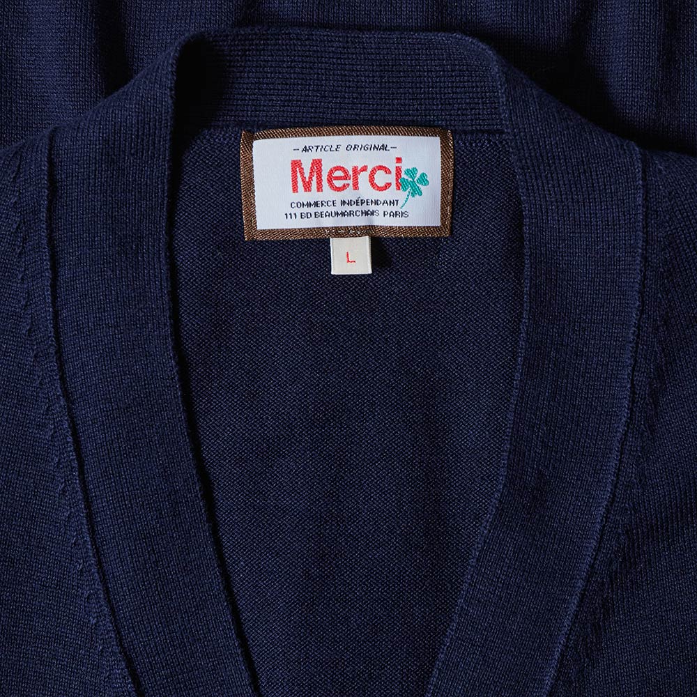 Merci - Cardigan Maximilien - Marine - Image 8