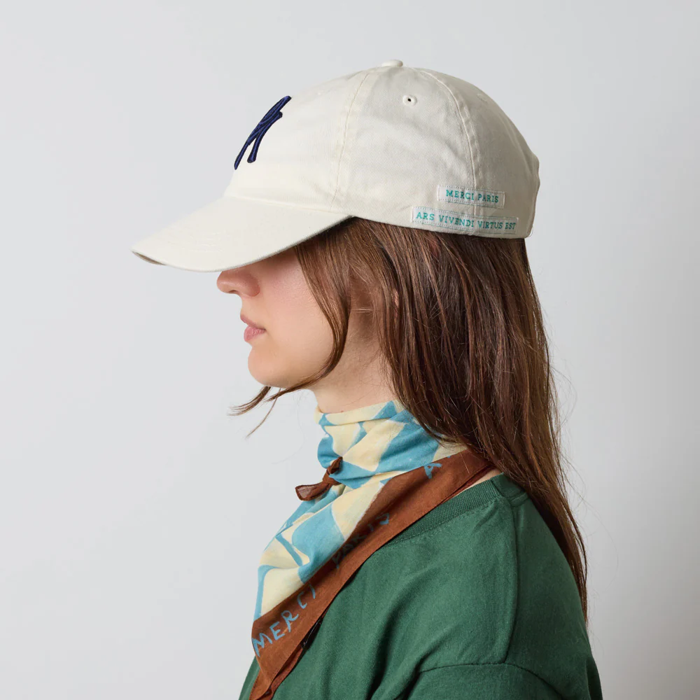 Merci - Casquette MP - Ecru & Marine - Image 2