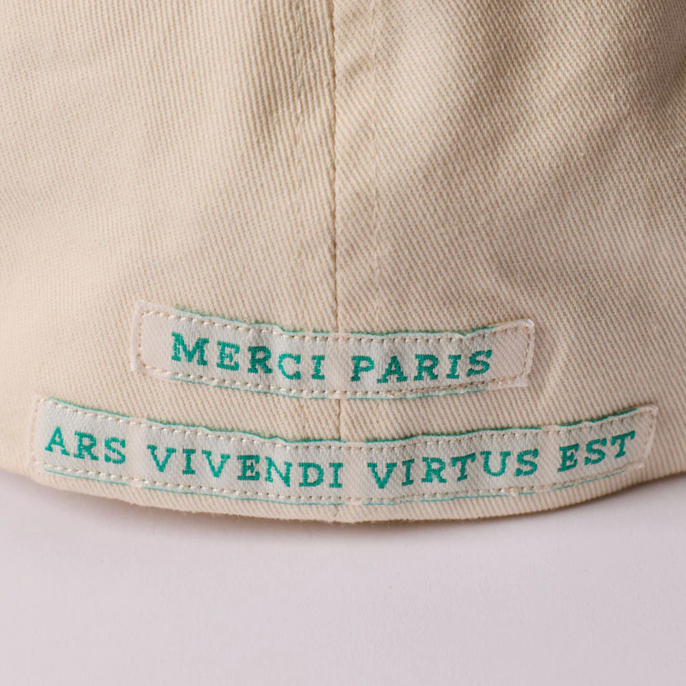 Merci - Casquette MP - Ecru & Vert - Image 5