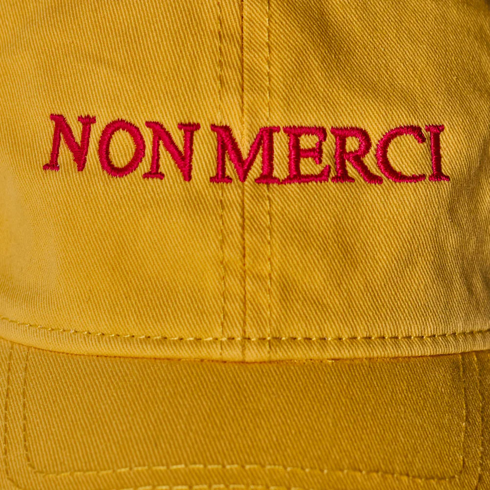 Merci - Casquette Non Merci - Jaune & Rose - Image 2