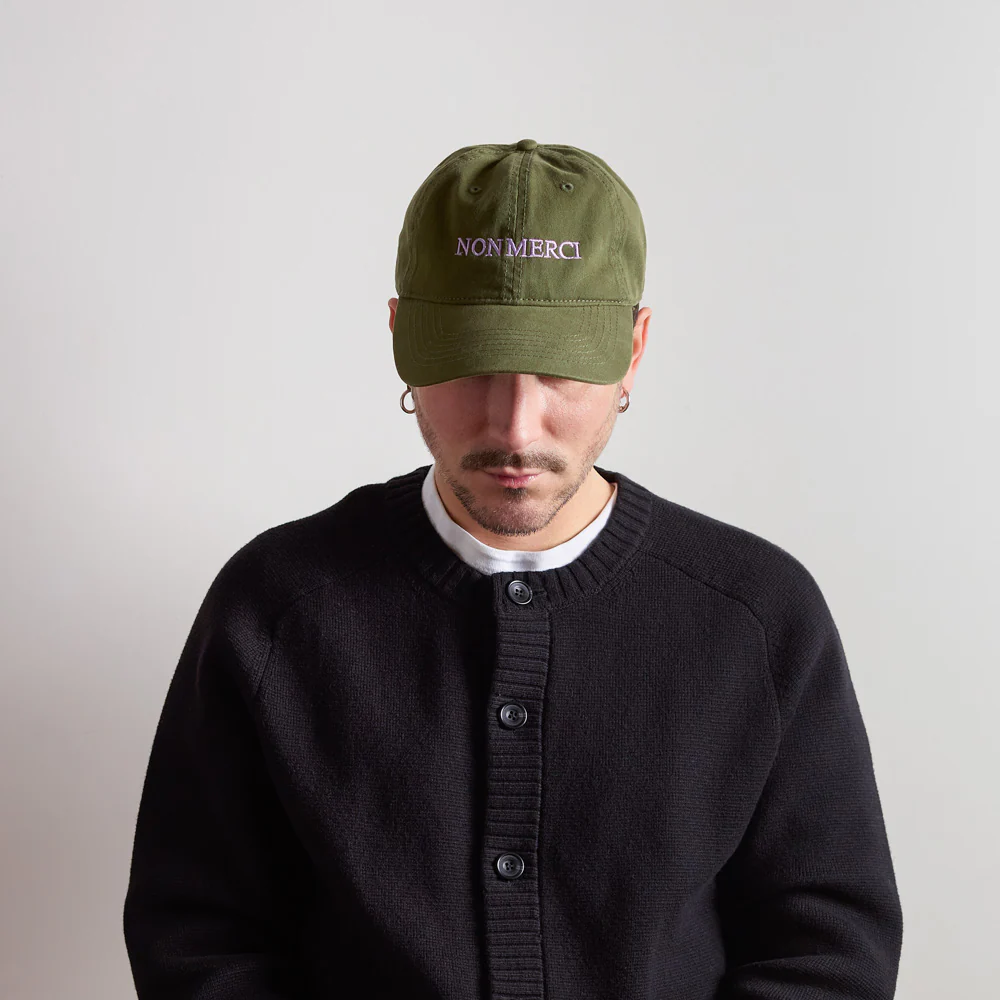 Merci - Casquette Non Merci - Vert & Lila - Image 3