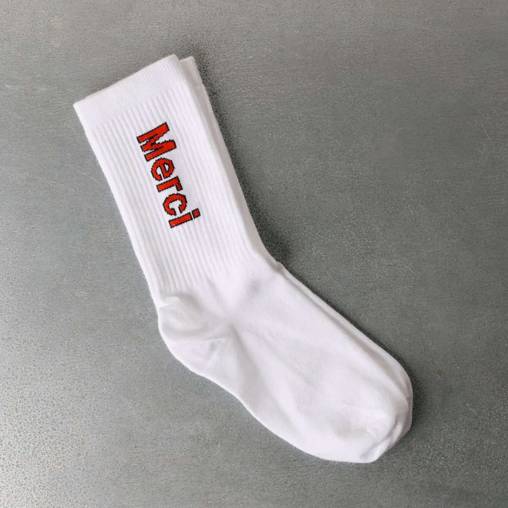 Merci - Chaussettes Scrappy - Blanc - Image 2