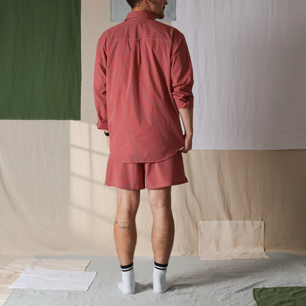 Merci - Chemise Basile - Carreaux Rouge - Image 11
