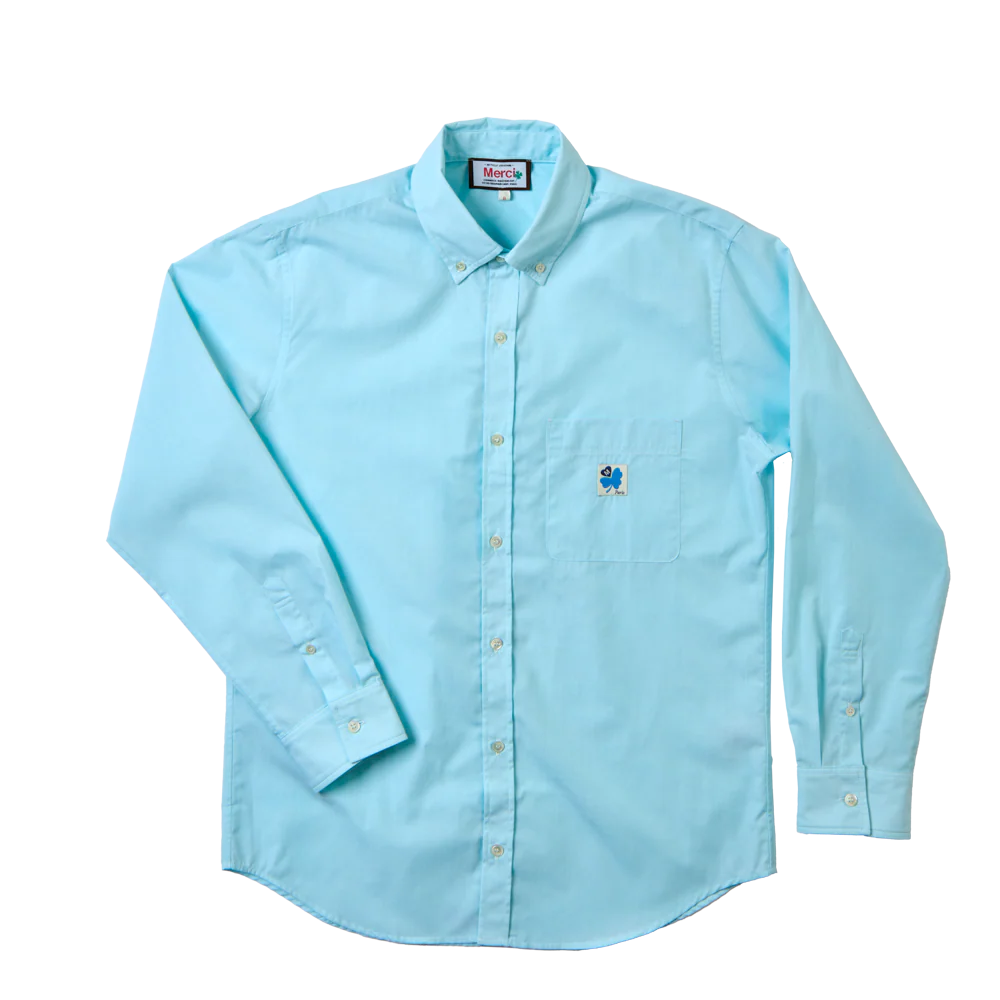 Merci - Chemise Basile - Turquoise - Image 7