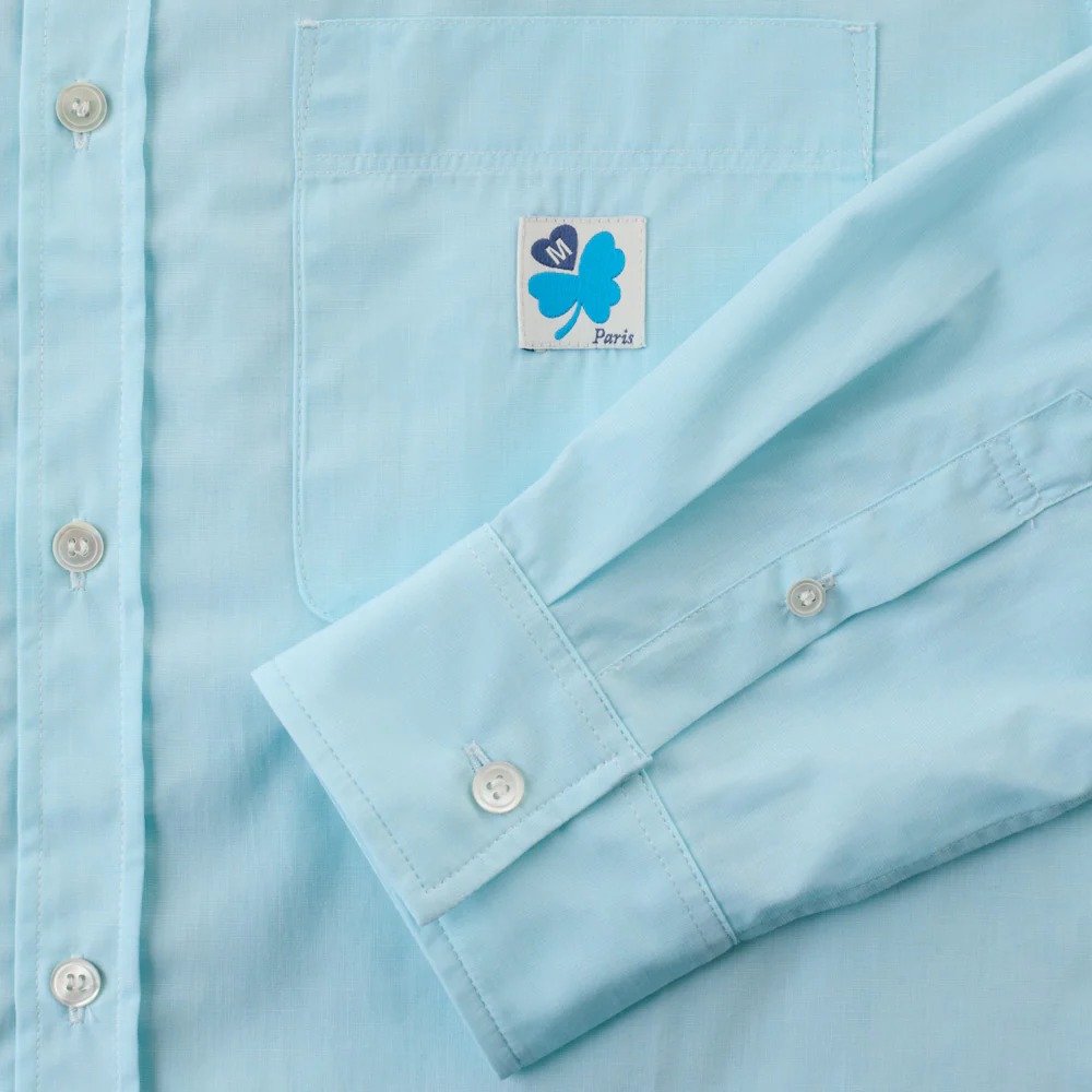 Merci - Chemise Basile - Turquoise - Image 9