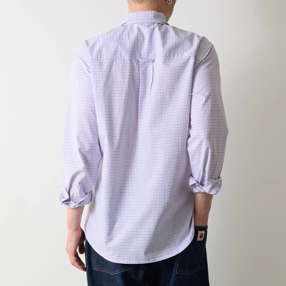 Merci - Chemise Sacha - Carreaux Bleu & Rouge - Image 5