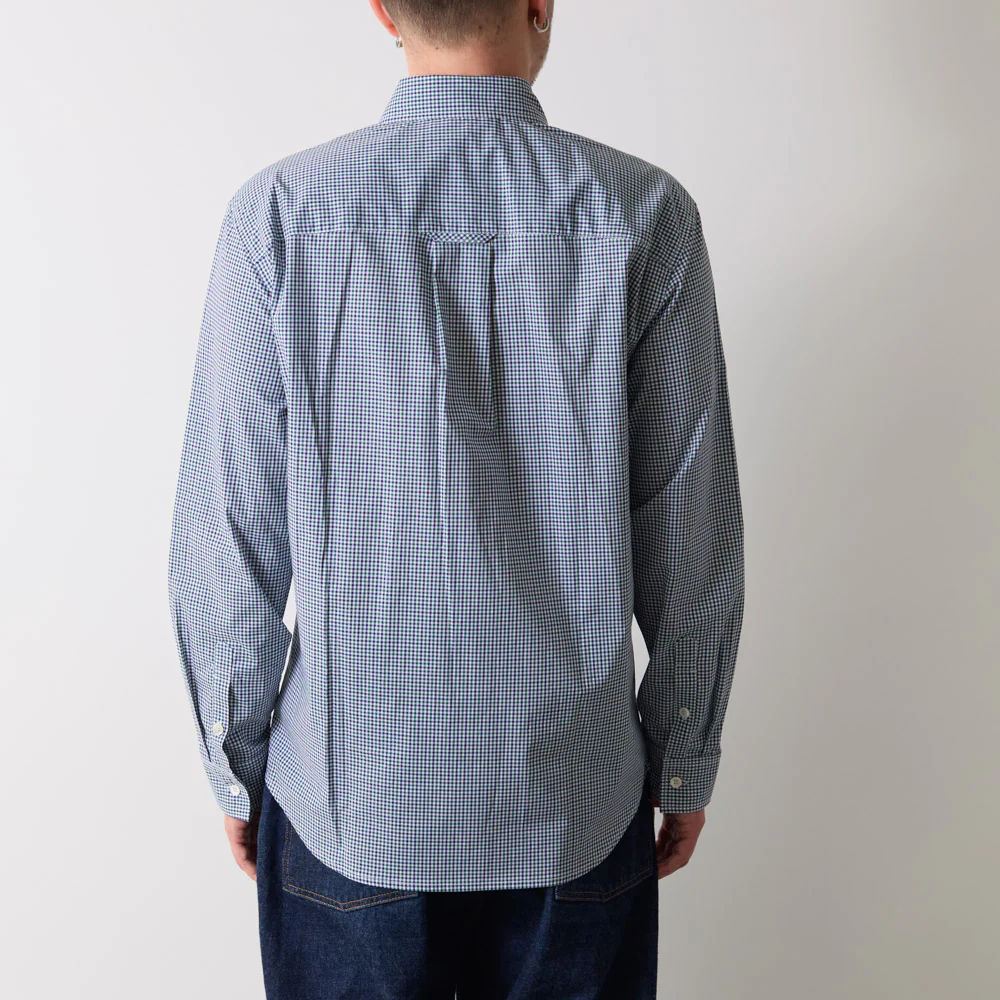 Merci - Chemise Sacha - Carreaux Vert & Bleu - Image 5