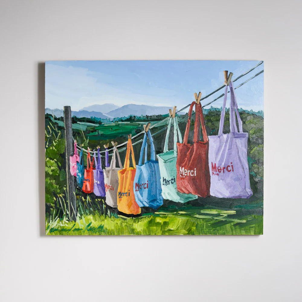 Merci x Chloe Chlumecky - Tableau Totes bags