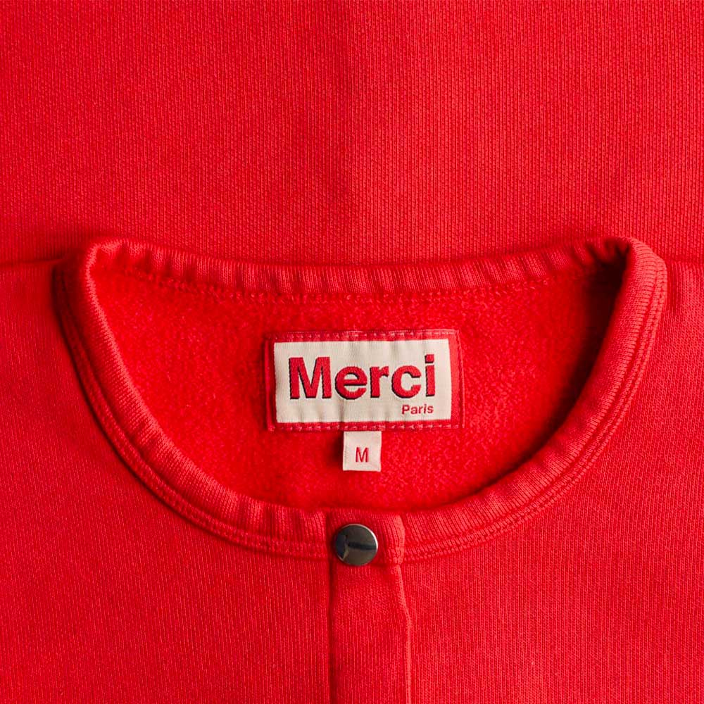 Merci - Gilet Rose Trèfle - Rouge - Image 3