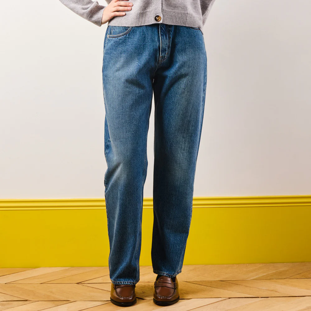 Merci - Jeans Droit Trèfle - Stonewash - Image 3