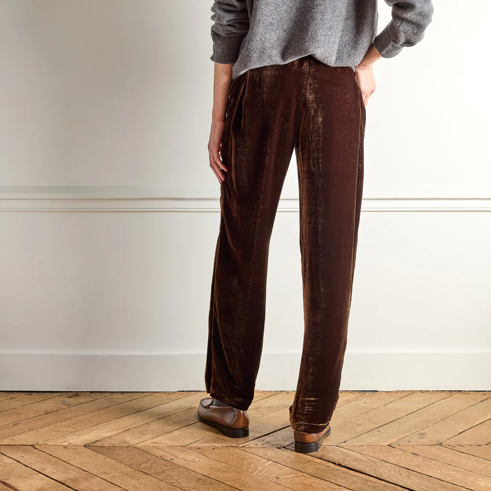 Merci - Pantalon en Velours - Bronze - Image 2