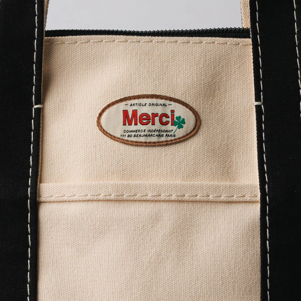Merci - Paris Bag - Ecru & Noir - Image 7