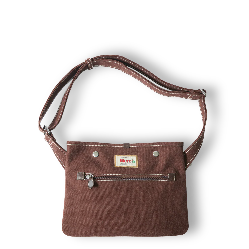 Merci - Pochette Messenger - Marron - Image 2