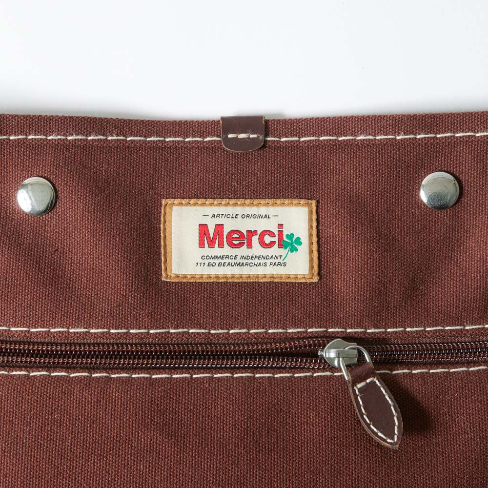 Merci - Pochette Messenger - Marron - Image 5
