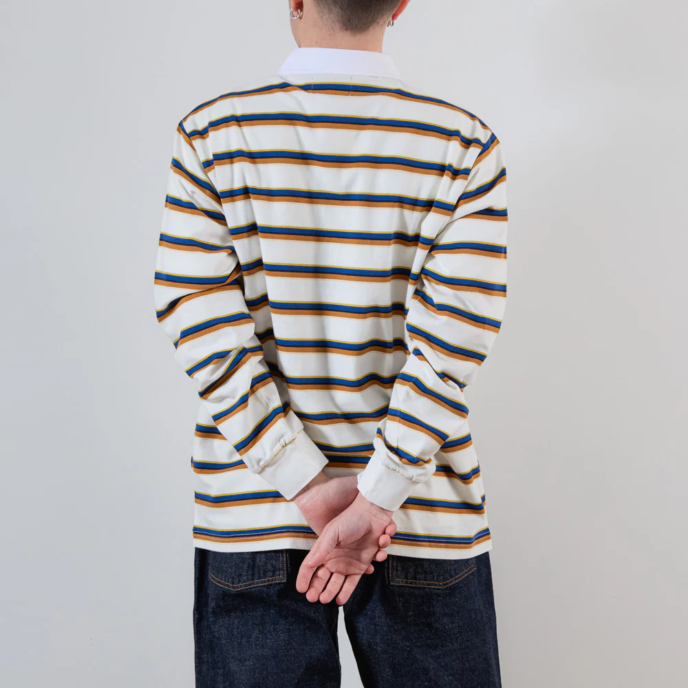 Merci - Polo Caden Stripes - Beige - Image 5