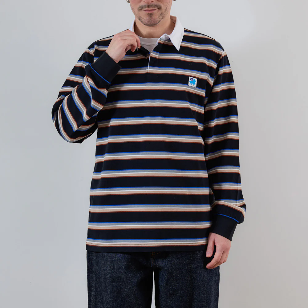 Merci - Polo Caden Stripes - Noir