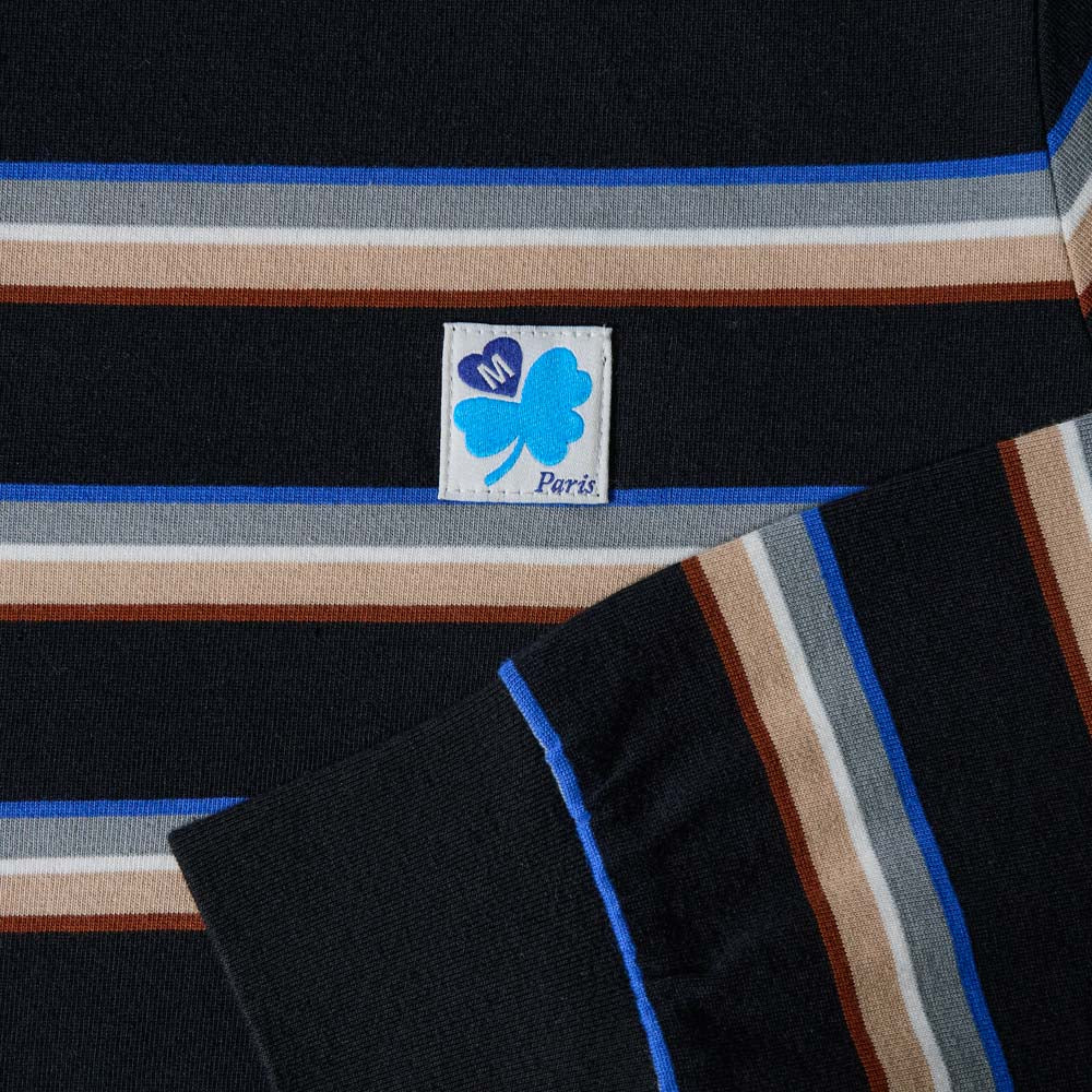 Merci - Polo Caden Stripes - Noir - Image 2