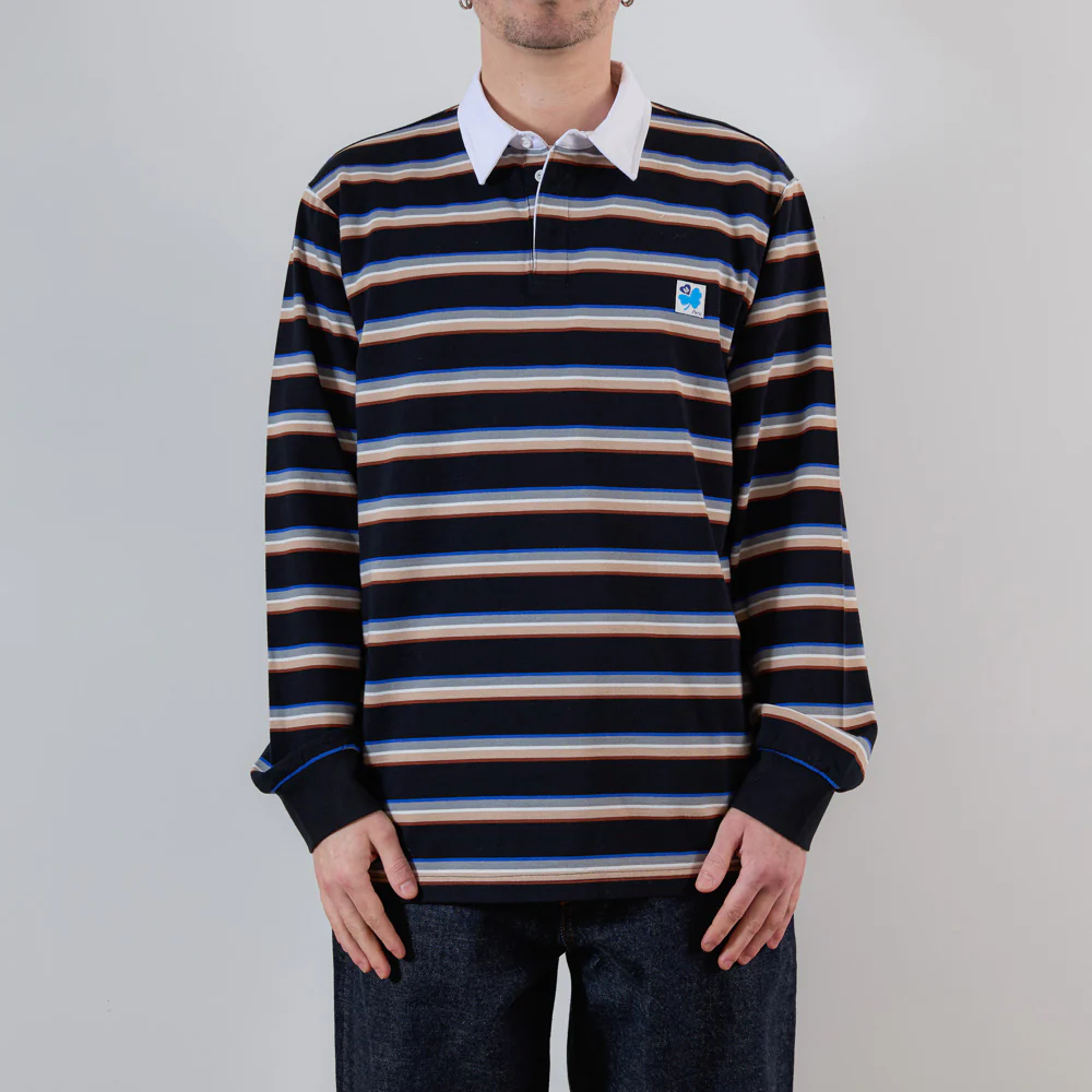 Merci - Polo Caden Stripes - Noir - Image 3