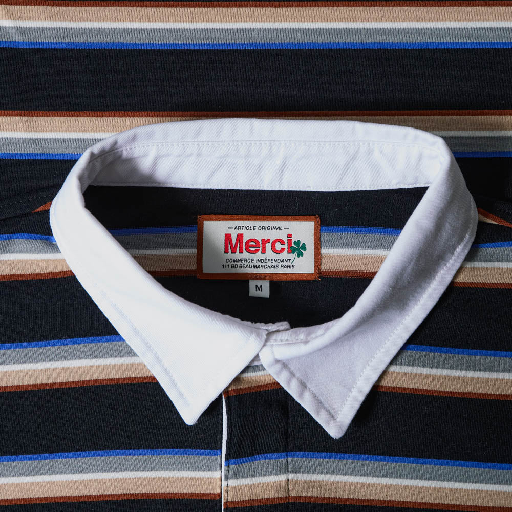 Merci - Polo Caden Stripes - Noir - Image 4