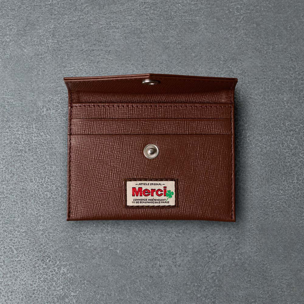 Merci - Porte Carte à Rabat - Camel - Image 2