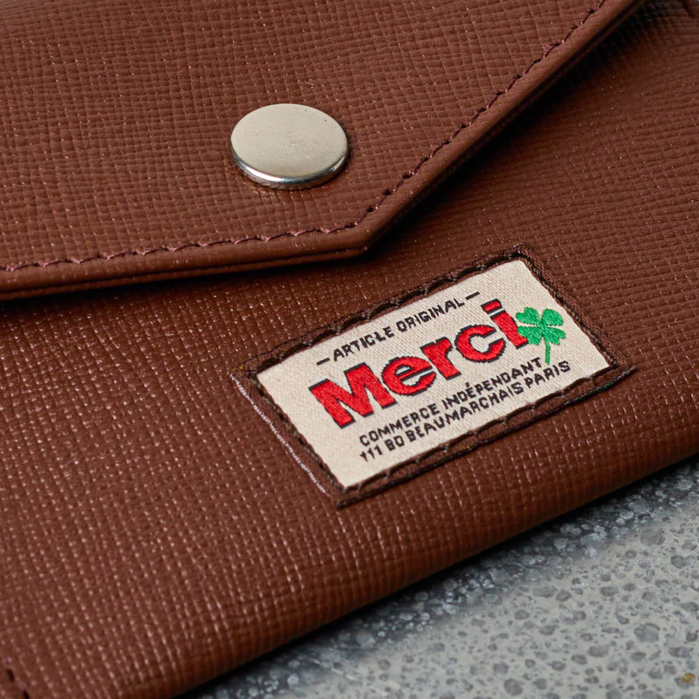 Merci - Porte Carte à Rabat - Camel - Image 5