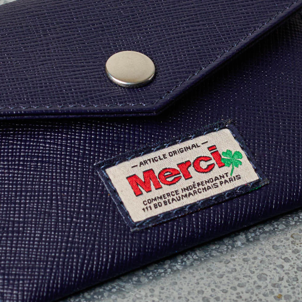 Merci - Porte Carte à Rabat - Marine - Image 4