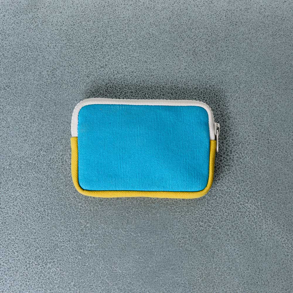 Merci - Porte Monnaie Candide - Bleu & Jaune - Image 3