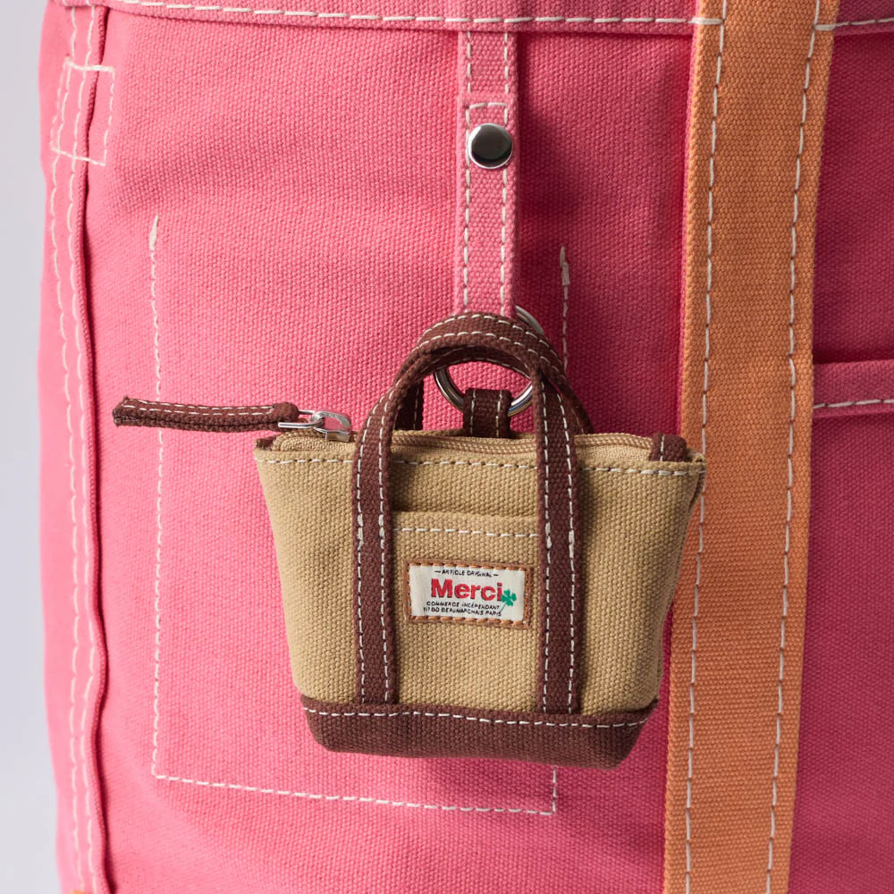 Merci - Porte Monnaie Candide Charm - Kaki & Marron - Image 2