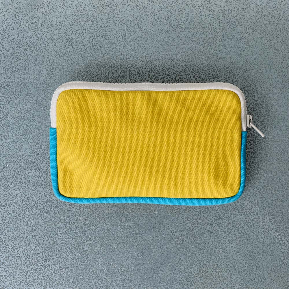Merci - Porte Monnaie Candide - Jaune & Bleu - Image 3