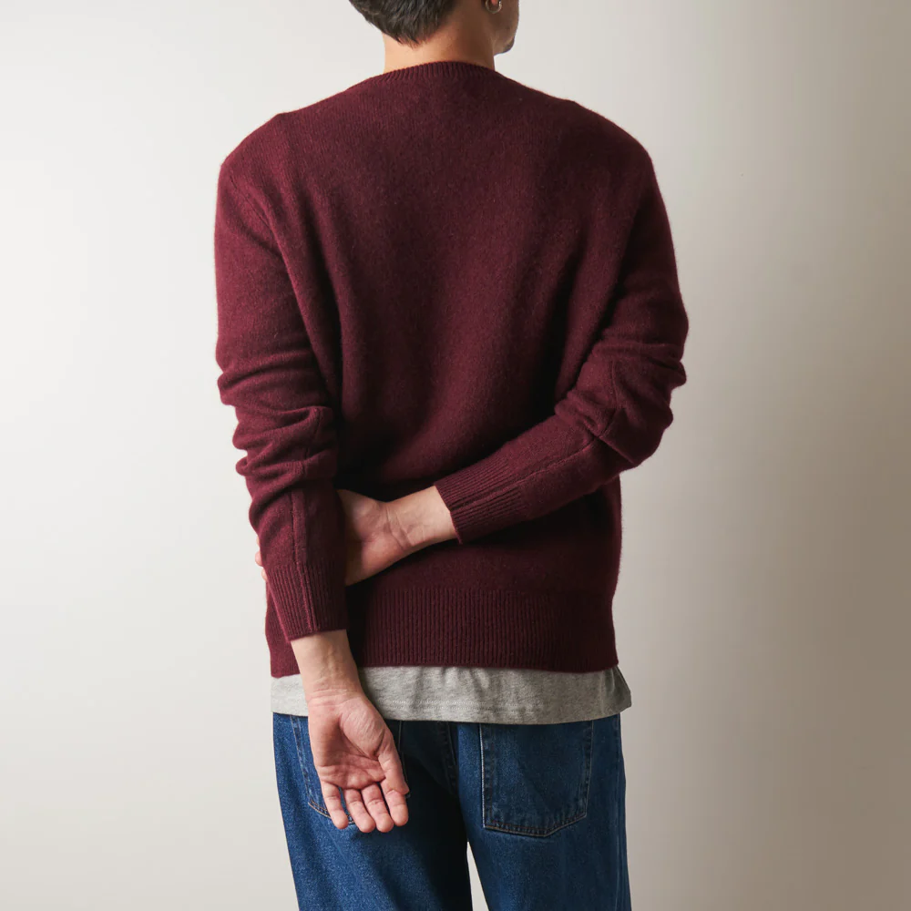 Merci - Pull en cachemire Claudio - Bordeaux - Image 3