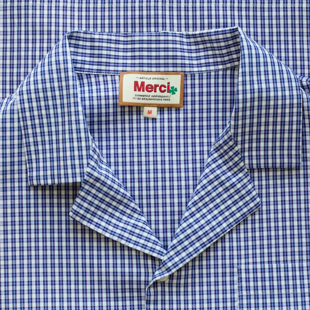 Merci - Pyjama en Coton - Carreaux Bleu - Image 6