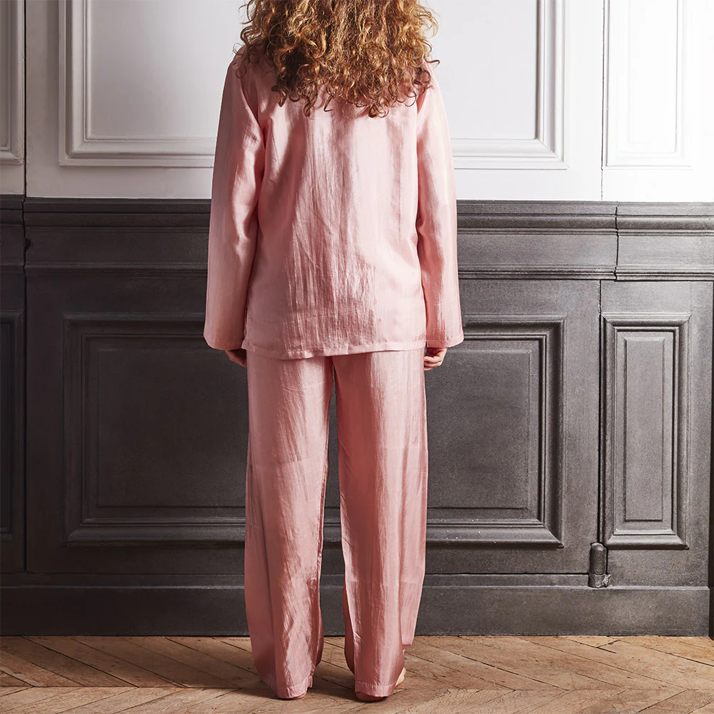 Merci - Pyjama en Soie - Rose - Image 3