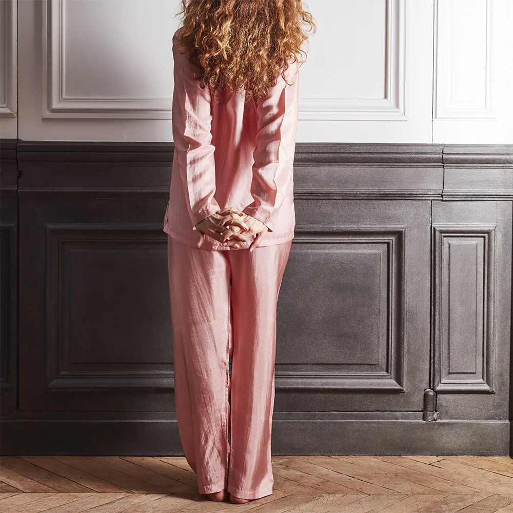 Merci - Pyjama en Soie - Rose - Image 5