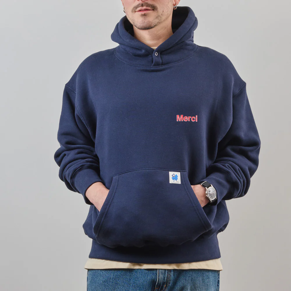 Merci - Sweat Aurelien - Marine & Rouge