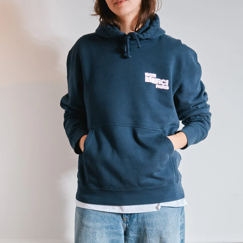 Merci - Sweat Non Merci - Marine - Image 3