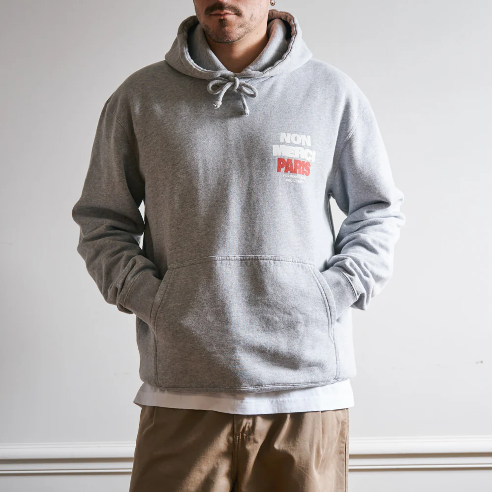 Merci - Sweat Paix Non Merci - Gris - Image 3