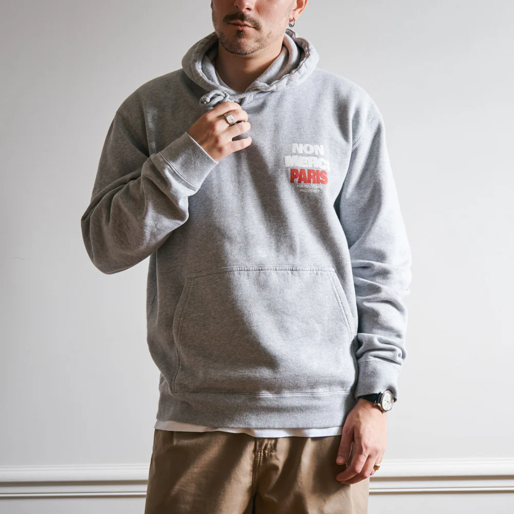Merci - Sweat Paix Non Merci - Gris - Image 4