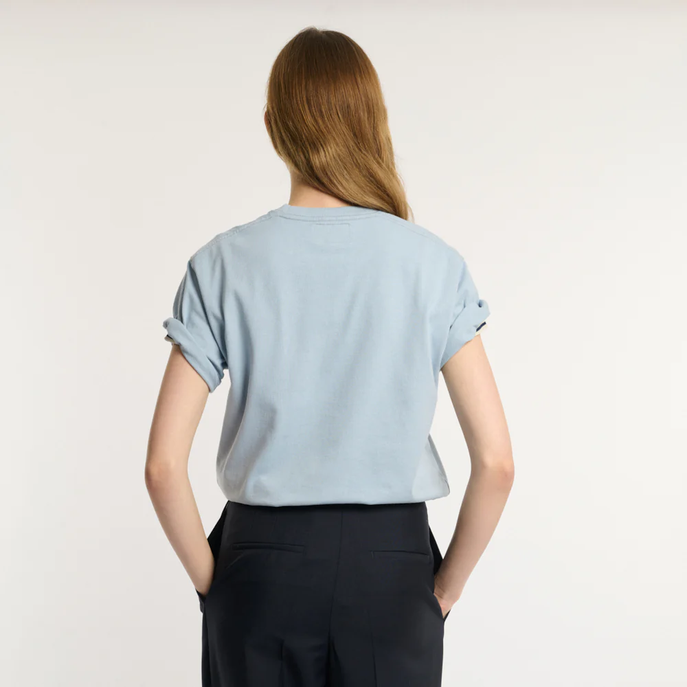 Merci - T-shirt Aurelien - Bleu Clair - Image 5