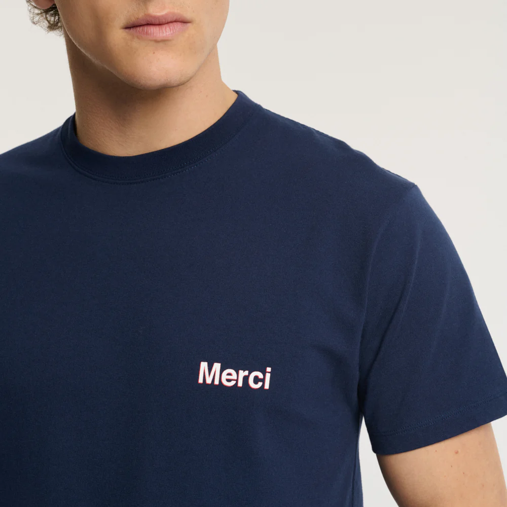 Merci - T-shirt Aurelien - Marine - Image 7