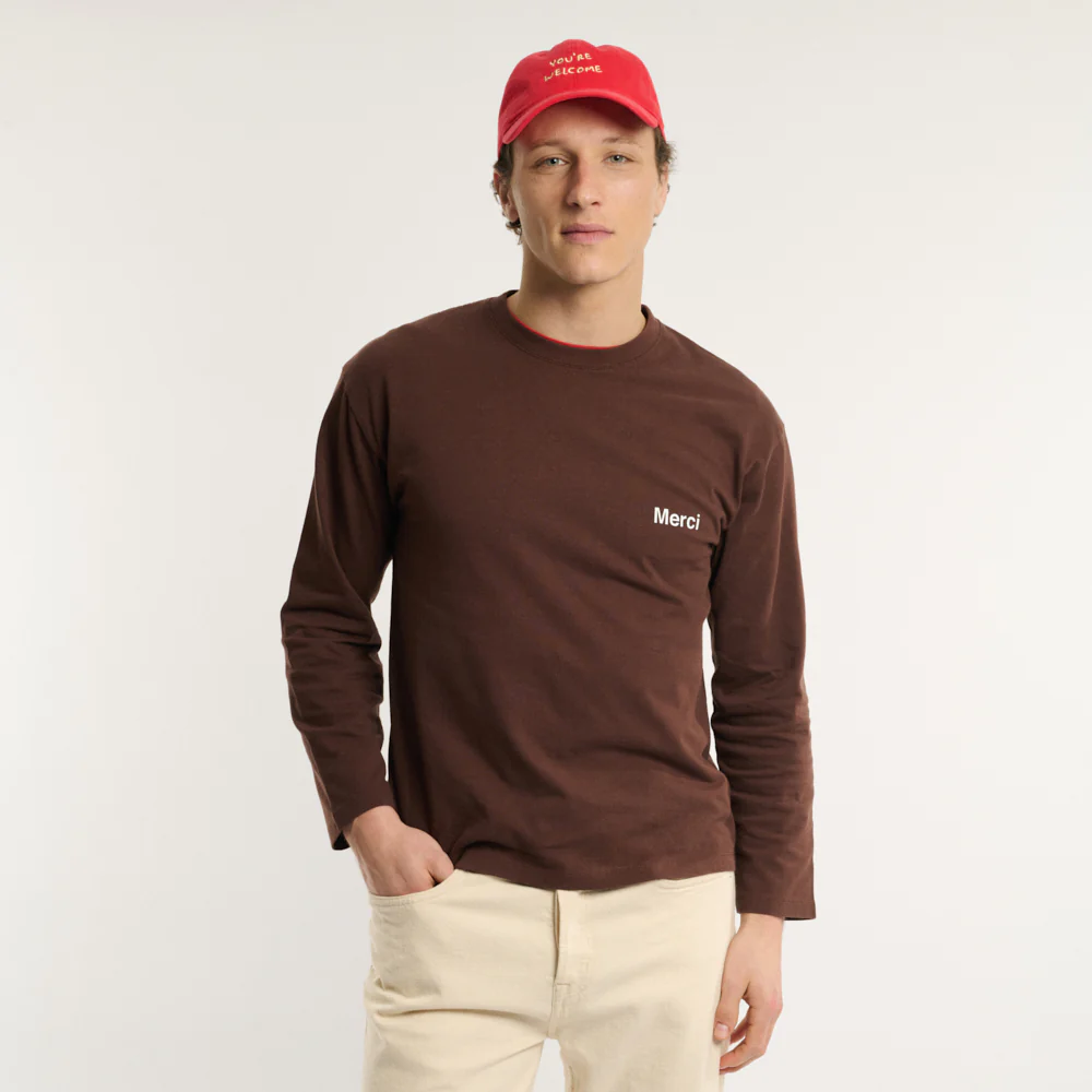 Merci - T-shirt Aurelien ML - Marron - Image 2
