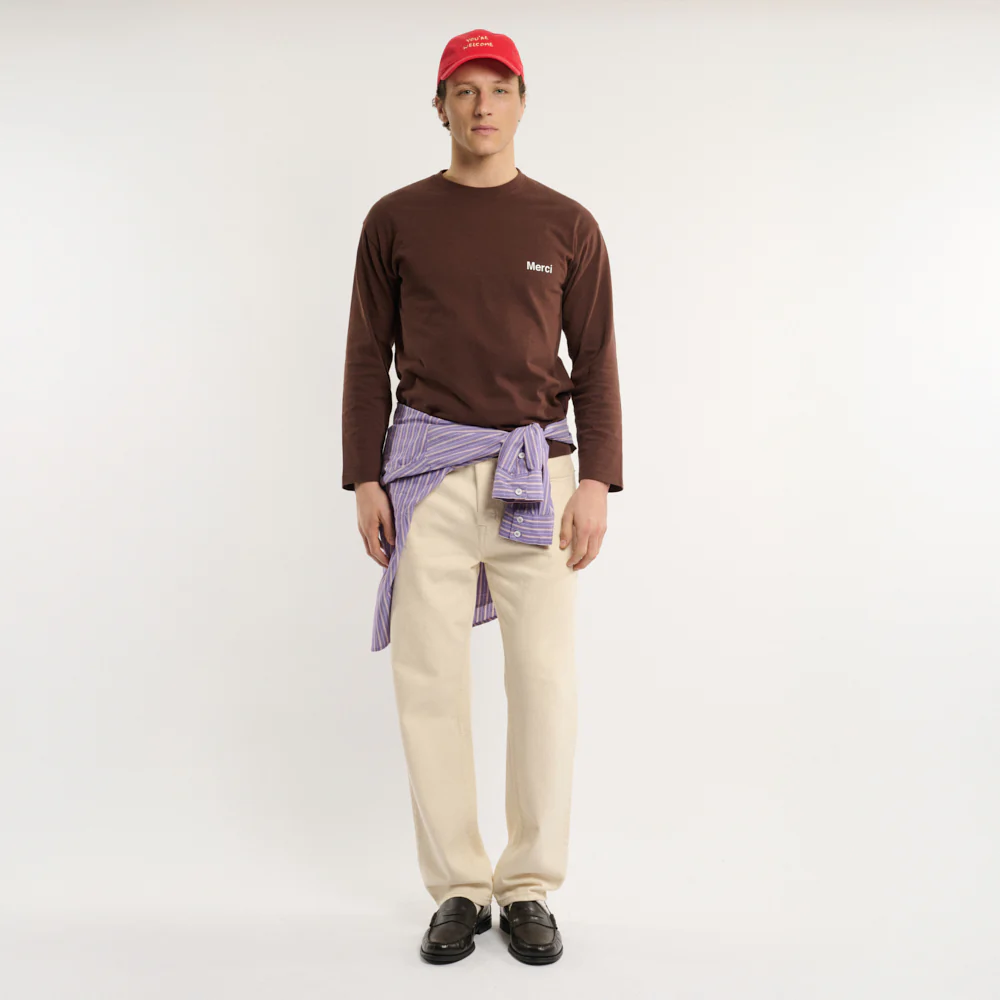 Merci - T-shirt Aurelien ML - Marron - Image 3