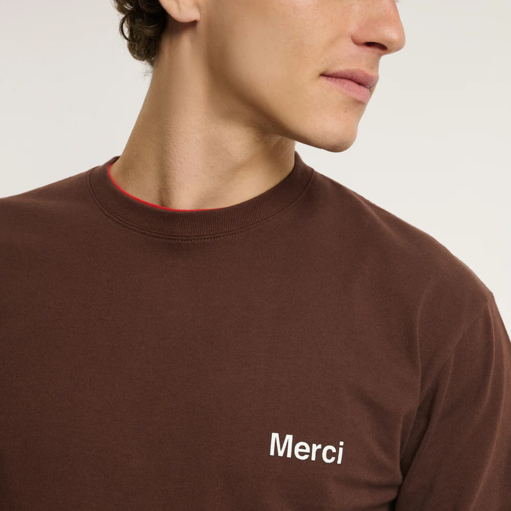 Merci - T-shirt Aurelien ML - Marron - Image 7