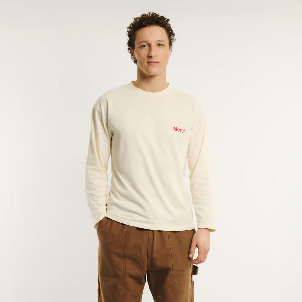 Merci - T-shirt Aurelien ML - Off White - Image 2