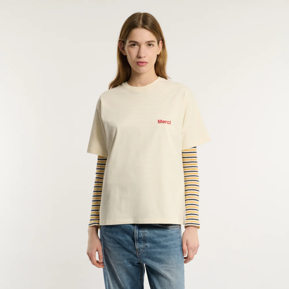 Merci - T-shirt Aurelien - Off White - Image 4