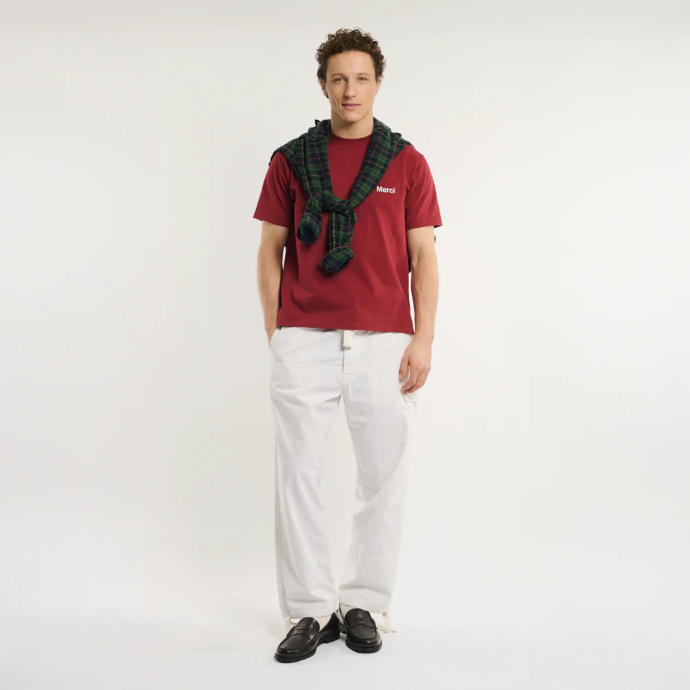 Merci - T-shirt Aurelien - Wine - Image 3