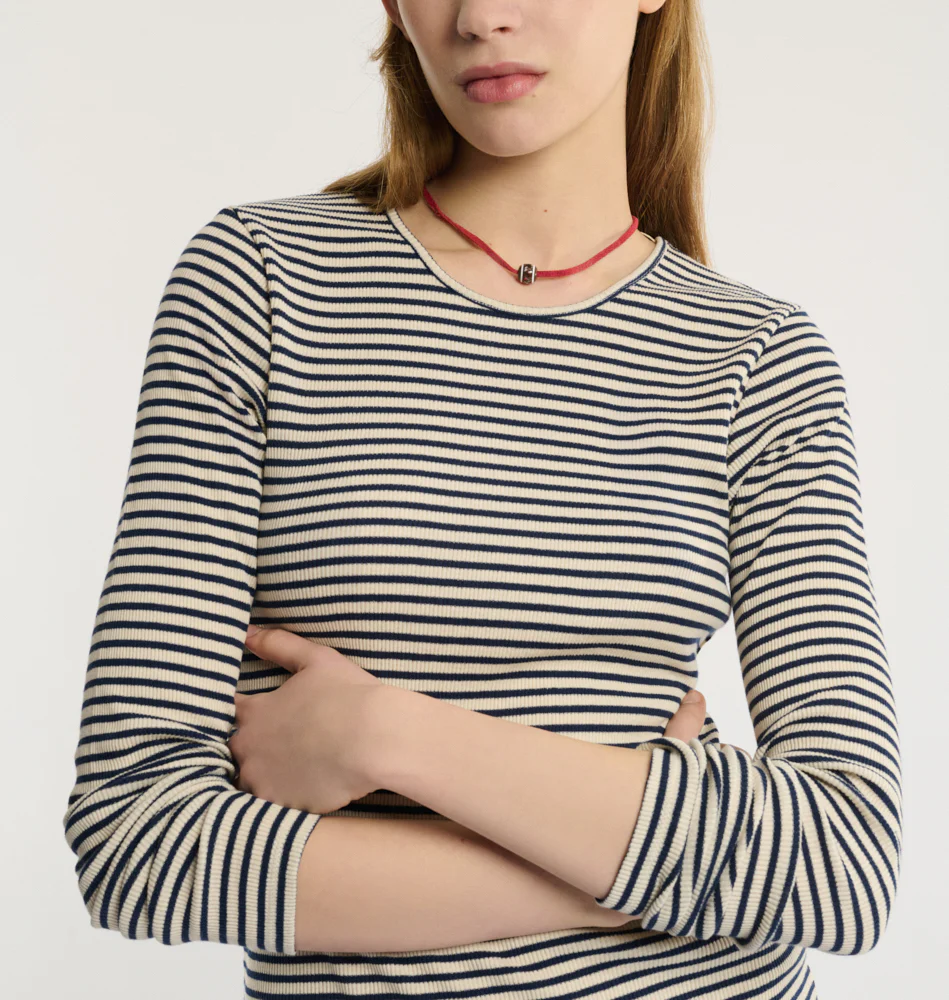 Merci - T-shirt Carla - Marine - Image 4
