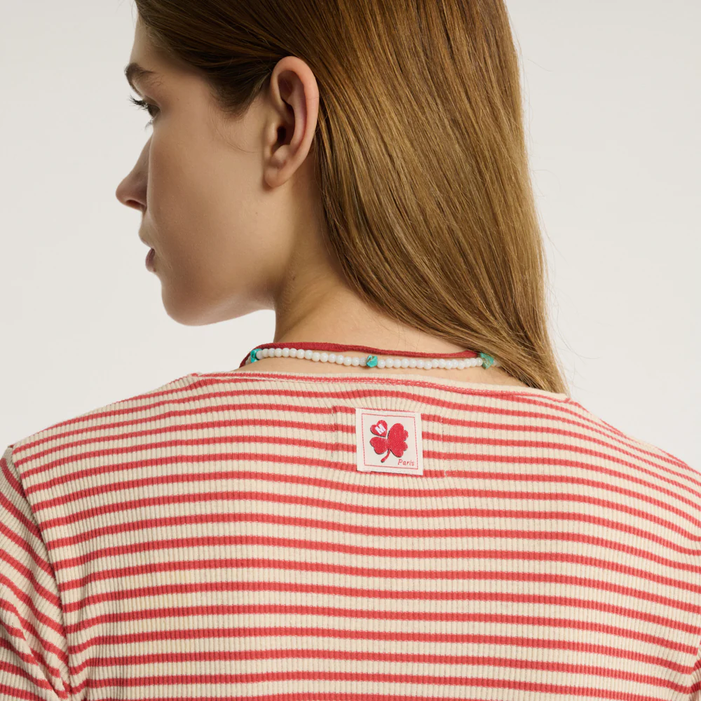 Merci - T-shirt Carla - Rouge - Image 5