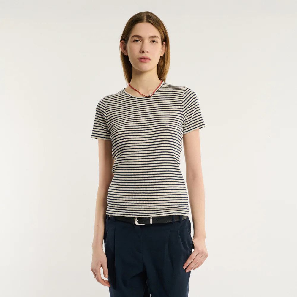 Merci - T-shirt Carlotta - Marine - Image 2
